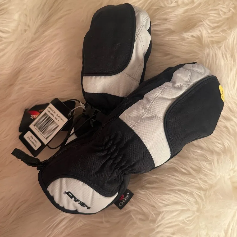 Kids head winter mittens